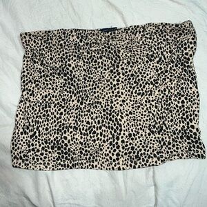 Leopard Print tube top have also doubles as a mini skirt